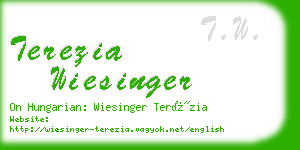 terezia wiesinger business card